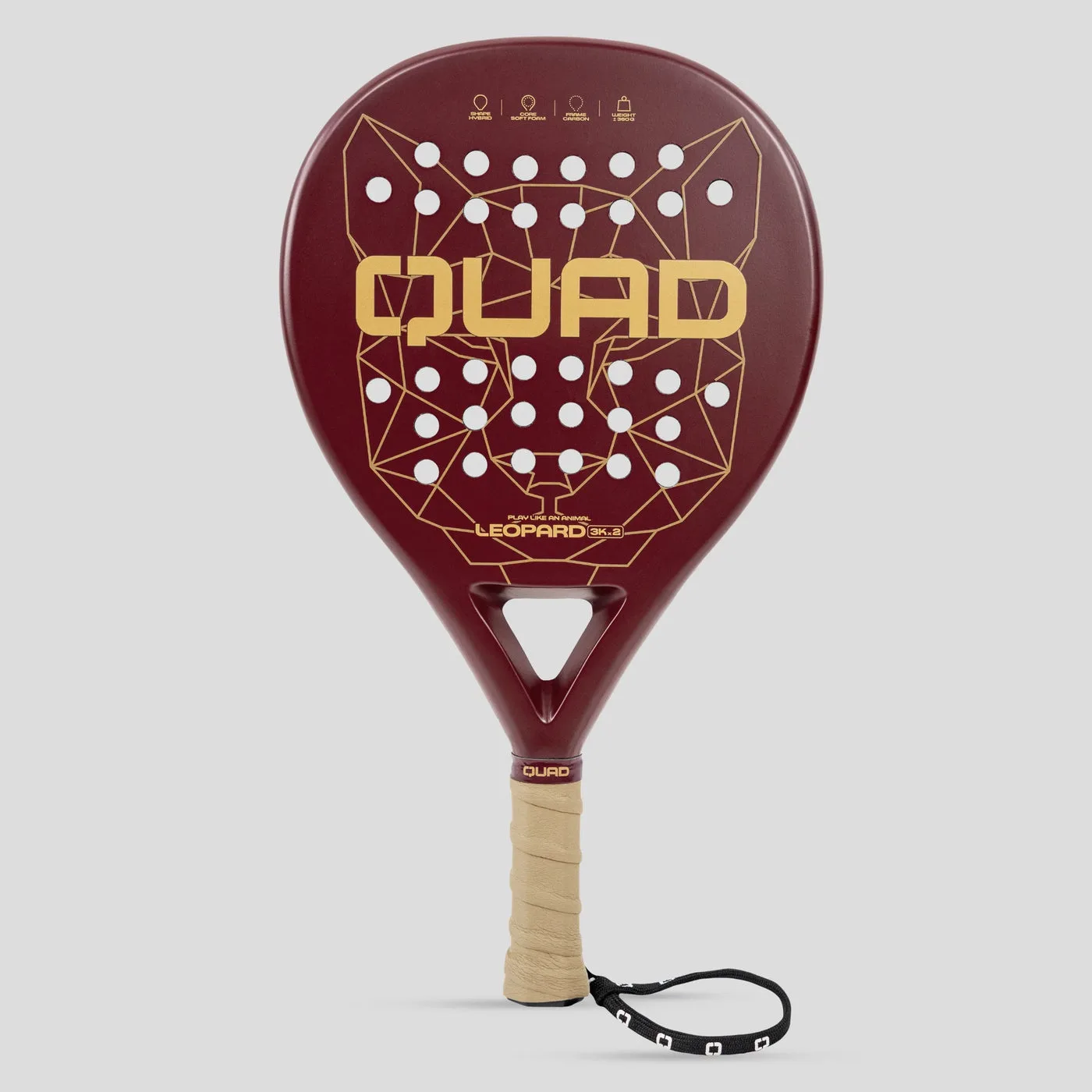QUAD Leopard padel racket